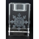 CAN0100 - 3D - Candle Holder Crystal - Medium Size - 100 x 50 x 50mm