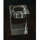 CAN0100 - 3D - Candle Holder Crystal - Medium Size - 100 x 50 x 50mm